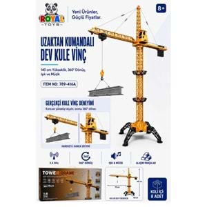 140 CM 1:8 KUMANDALI DEV METAL VİNÇ 789-416A *8