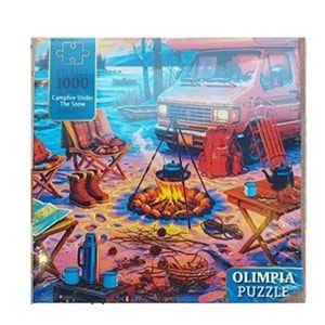 PUZZLE OLIMPIA CAMPFİRE UNDER THE SNOW 1000 PRÇ 15013 *12