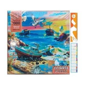 PUZZLE OLİMPİA LİGHTHOUSE AT SUNSET 1502 *12