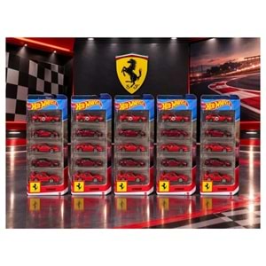 MTL HOT WHEELS 5 Lİ FERRARI SERİSİ JNL12 *12