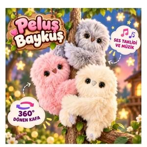 MİRUMİ BAYKUŞ SES KAYITLI MÜZİKLİ İNTERAKTİF PELUŞ AYZ-MİRUMİ