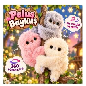 MİRUMİ BAYKUŞ SES KAYITLI MÜZİKLİ İNTERAKTİF PELUŞ AYZ-MİRUMİ