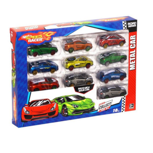 10 LU SPEED RACER METAL ARABA TOY-30 *30