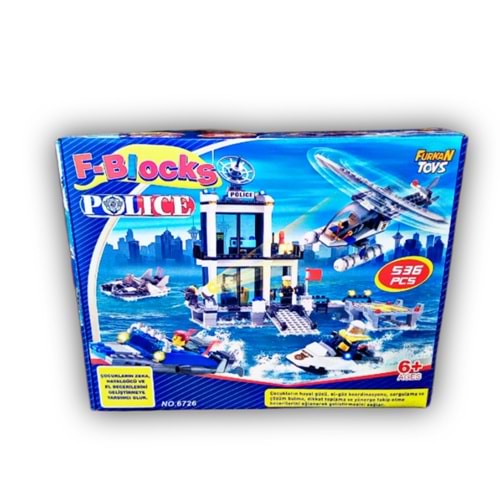 F-BLOCKS POLİS KURTAMA SETİ 536 PCS FR31355 *12