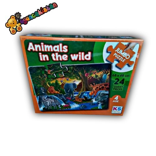 ANİMAL İN THE WİLD JUMBO PUZZLE 24 PRÇ. JP 31008*12