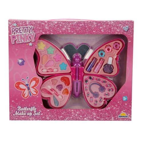 SNM GÜZELLİK SET MAKYAJ KELEBEK ŞKL.AYNALI 4 KATMANLI BYK. 77024 *12