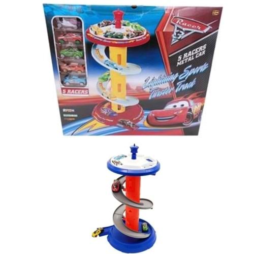 TOYSAN RACER TWISTER TRACK 5 METAL CARS SPR-47 *12