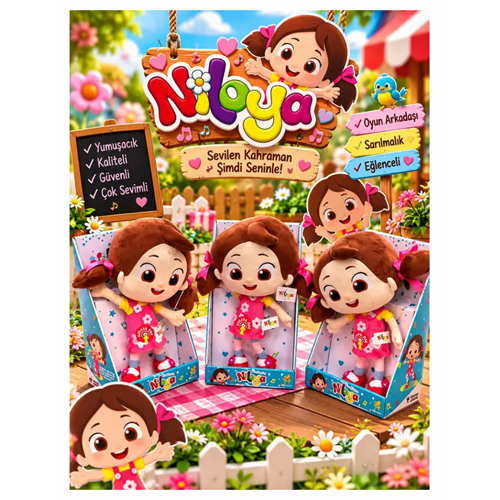 NİLOYA MÜZİKLİ PELUŞ BEBEK BAL55105 *12