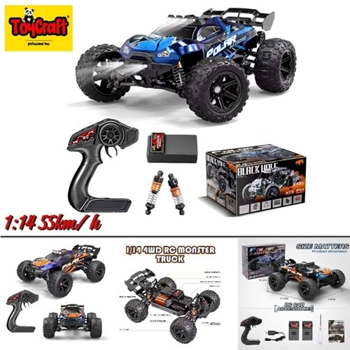 TOYCRAFT 55KM/H 1:14 ELEKTRİKLİ SERVO MOTOR SPOR ARAZİ ARAÇ HS14321/HS14322 * 6