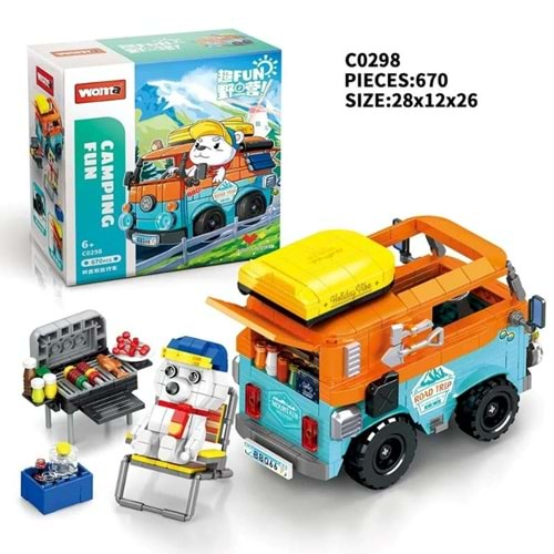 CAMPİNG FUN KARAVAN LEGO 670PRÇ C0298