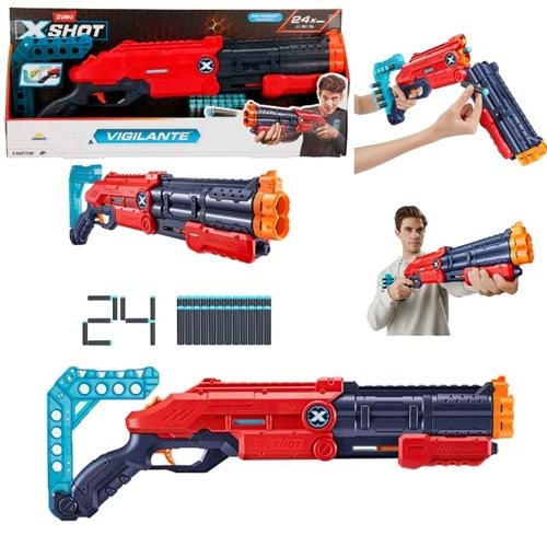 SUN-ZUR-X-SHOT SİLAH SÜNGER ATAN EXCEL-VIGILANTE 24 MERMİLİ S00036436 *6