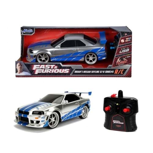 SUN-SIM-JDA-R/C 1:16 F/F FAST&FURIOUS NİSSAN SKYLINE GT-R 2.4GHZ S00006495 *12