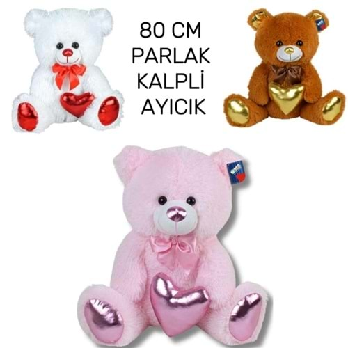 80 CM PARLAK KALPLİ AYI PL62939 *10