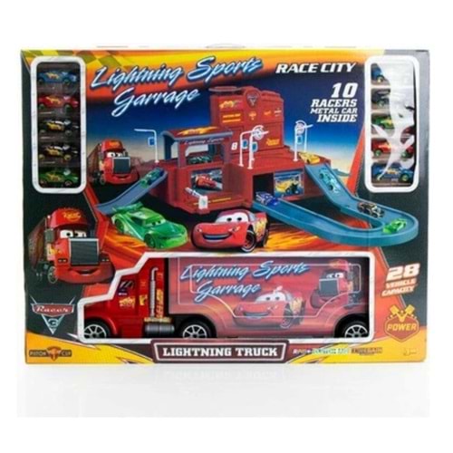 TOYSAN SPEED RACER GARAJE CARS TIRLI DEV BOY 10 METAL ARAÇLI SPR-70 *6