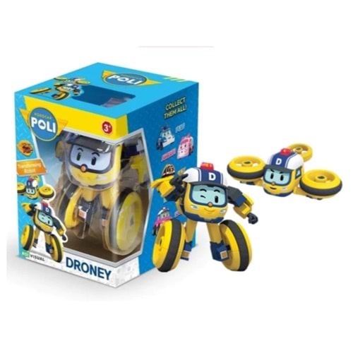 ROBOCAR POLİ TRANSFORMİNG ROBOT FİGÜR-DRONEY MRT-0656 *12