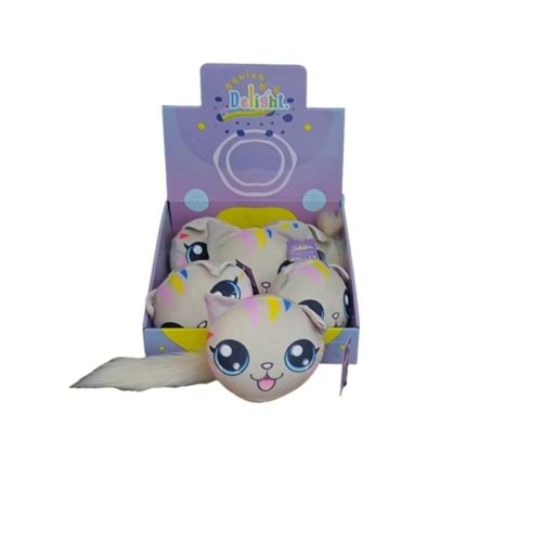 PELUŞ KUYRUKLU SQUSIHY KEDİ TAŞ RENGİ 290588 *36