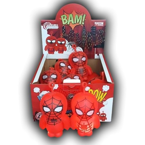SPIDER-MAN 12Lİ PKT IŞIKLI KİRPİ FİGÜR 12 CMK007 *288