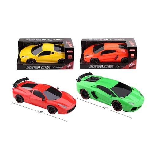 TOYSAN 1:16 SÜRTMELİ LAMBO-FERRARİ ARABA TOY-18 *36