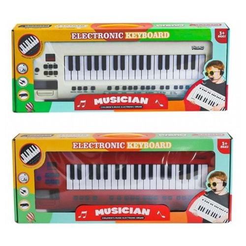 37 TUŞLU PİLLİ USB KABLO KULAKLIK MİKROFONLU PIANO BX-1685B *18