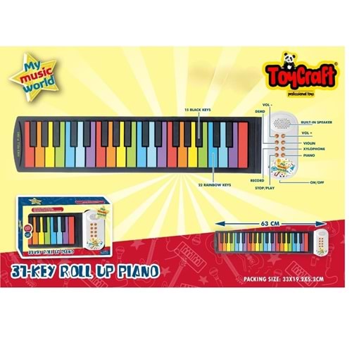 TOYCRAFT 27 TUŞLU KATNALABİLİR SİLİKON ORG * 36 MY025