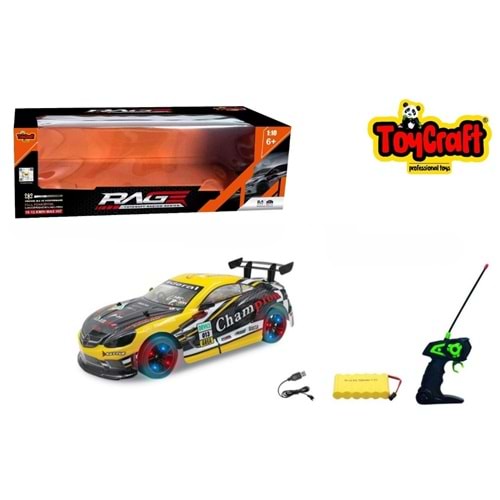 TOYCRAFT UZK RACİNG SERİ ARABA 1.10 10-15KM/H ESD998-36A *8