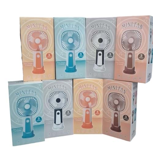 MİNİ FAN 3 KADEMELİ ŞARJLI TX-277A *168