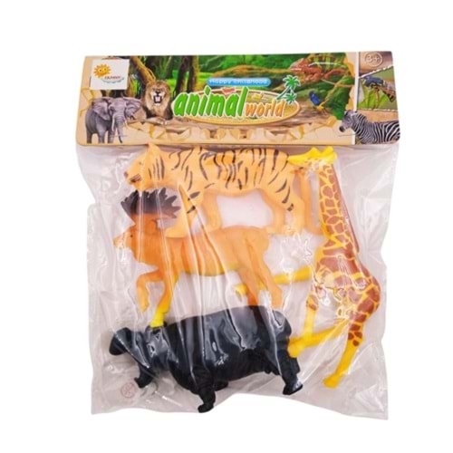 PVC BÜYÜK BOY VAHŞİ HAYVAN SETİ 4 LÜ RBX-D4 *96