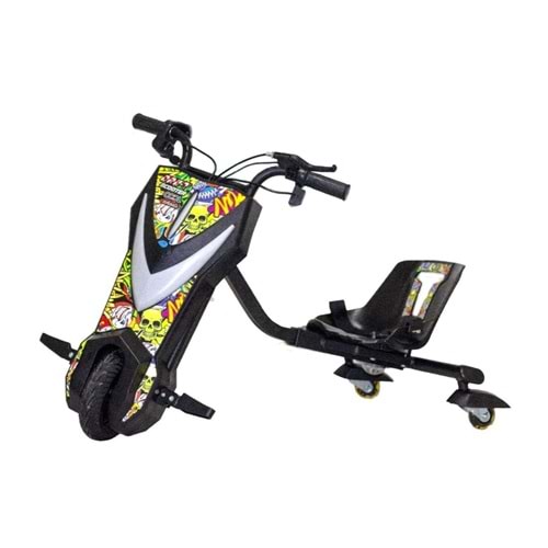 COOL WHEELS ŞARJLI DRİFT SCOTER (SİYAH) FR60287 *1