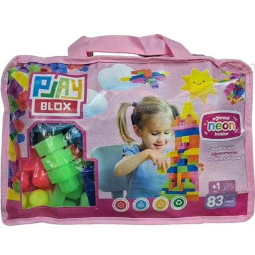 PLAYBLOX BLOCK NEON 83 PCS BAG GRIRL BOYS 2939 *12