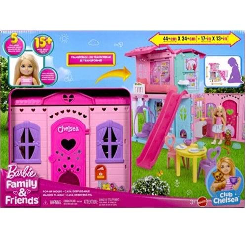 MATE BARBİE CHELSEA BEBEK OYUN EVİ SETİ JFW49 *2