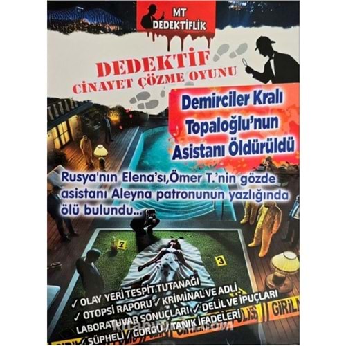 DEDEKTİF DAVA ÇÖZME OYUNU (DEMİRCİLER KRALI TOPALOĞLUNUN DAVASI)*100