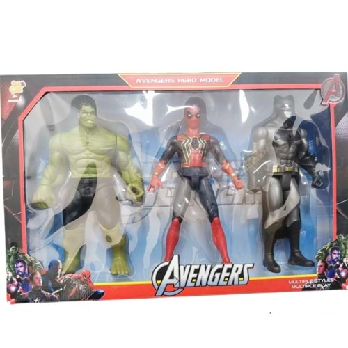 KUTULU 3 LÜ BÜYÜK AVENGERS SET FAB.2085 *20