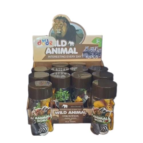 PVC KUTULU VAHŞİ HAYVAN SETİ YS716-1 *72