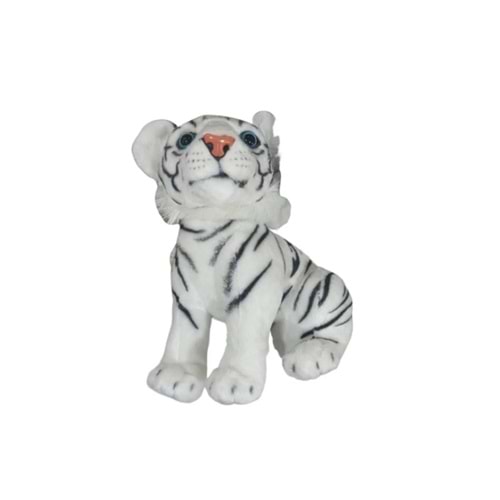 PELUŞ 43 CM OTURAN KÜÇÜK BEYAZ KAPLAN PL50133 *40