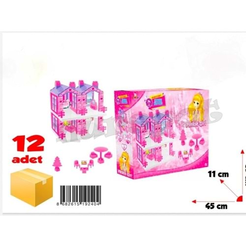 DÖRT KATLI EV SETİ PEMBE KS-240 *12