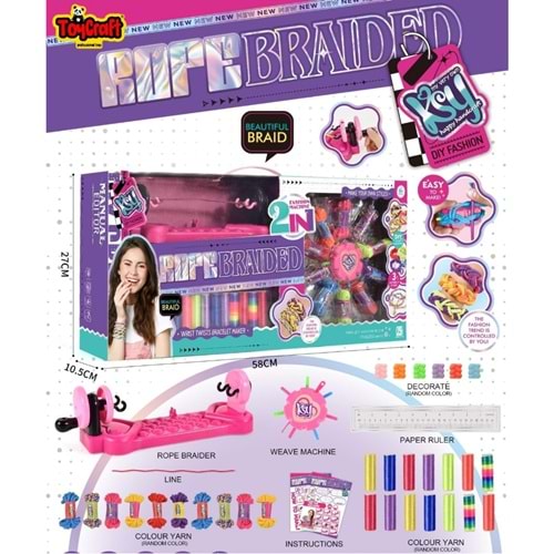 TOYCRAFT DIY TEZGAHLI BİLEKLİK YAPMA SETİ *8 KSY807-11