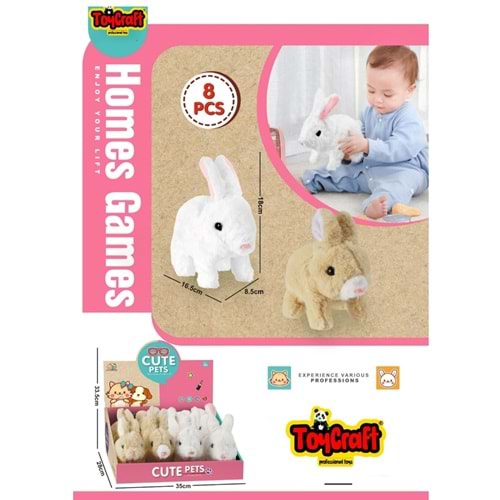 TOYCRAFT DISPLAY AKILLI TAVŞAN PİLLİ 8832-31 *64