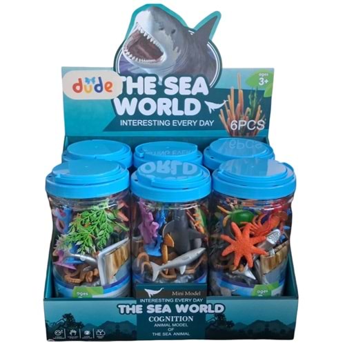 SEHER BÜYÜK PVC KUTU DENİZ HAYVANLARI SETİ HY716-2 *36