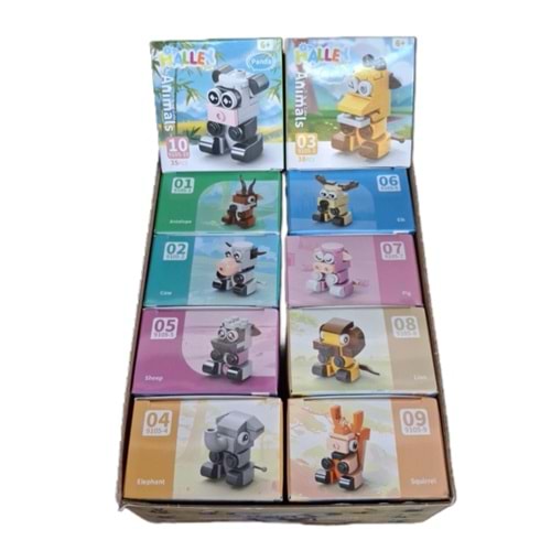SEHER ANIMALS CUTE BLOK OYUNCAK 9105 *720