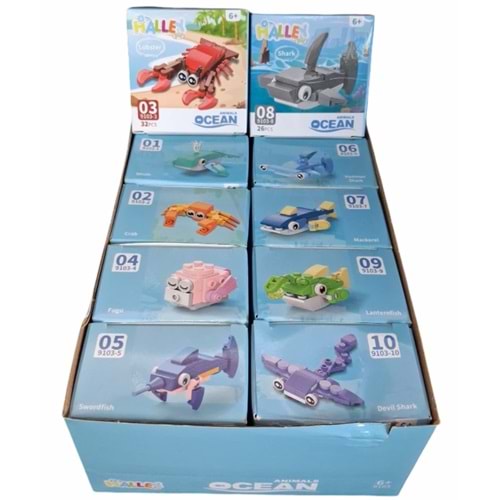 SEHER DENİZ HAYVANLERI BLOK OYUNCAK 9103 *720