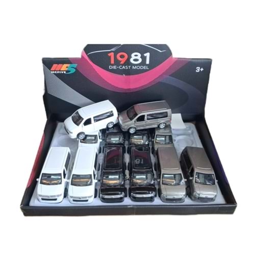 ÇEKBIRAK METAL ARABA TRANSPORTE 12 Lİ PAKET 6632-09 *120