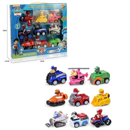 9 LU PAW PATROL SET KUTULU P8999 *32