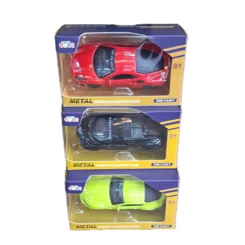 Seher 1:43 Çek Bırak Araba Üç Kapılı Metal Tekli 4311A *192