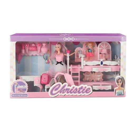 CHRİSTİE BARBİE RANZALI MAKYAJ AYNALI SETİ 349-33 *8