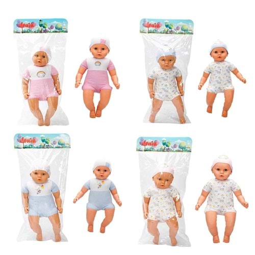 SUN DZM BEBEK DENİS DOLGU SAÇSIZ 60 CM 60012 *8