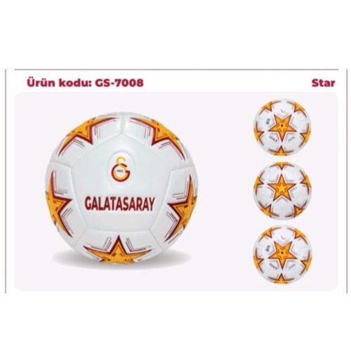 GALATASARAY LİSANSLI FUTBOL TOPU STAR YILDIZLI GS-7008 *30