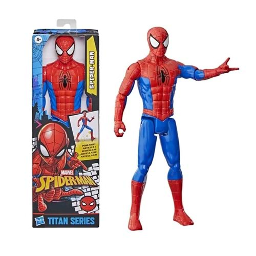 HSB SPIDER-MAN RED BLUE TİTAN FİĞÜR G2715 *4