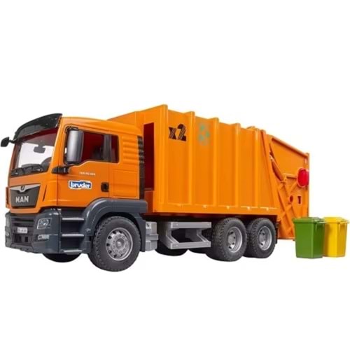 BRUDER MANTGS ÇÖP KAMYONU TURUNCU BR03760