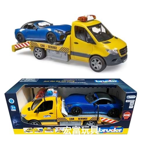 BRUDER MB SPRINTER ARABA ÇEKİCİ ROADSTER BR02675