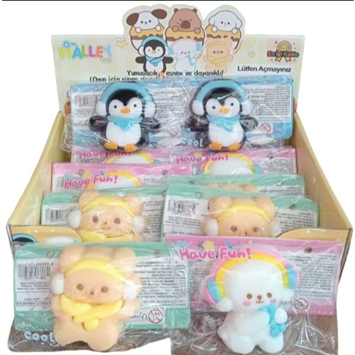 SEHER KULAKLIKLI PENGUEN AYICIK KÖPEK SUKUŞİ OYUNCAK SH59728 *288